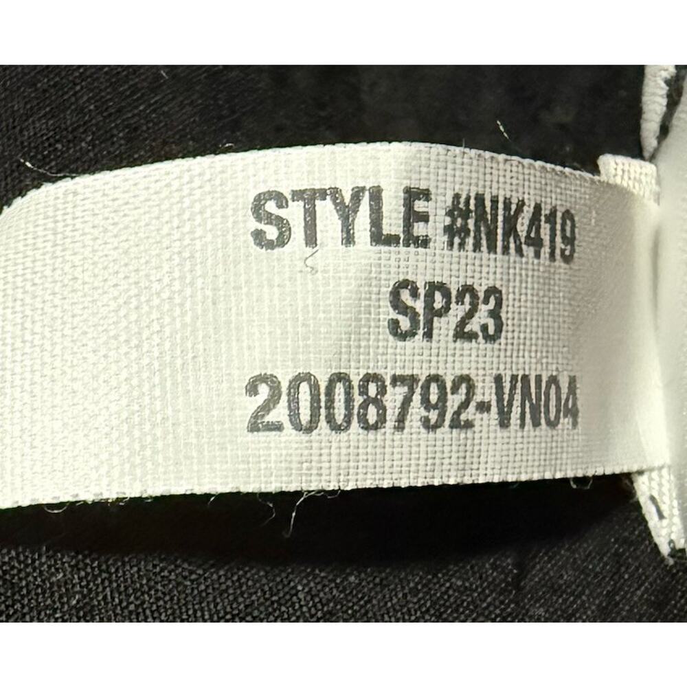 Madewell Layton Slip Midi Dress Black 10 Silk Blend Minimalist Strappy Back 90s - Picture 10 of 11